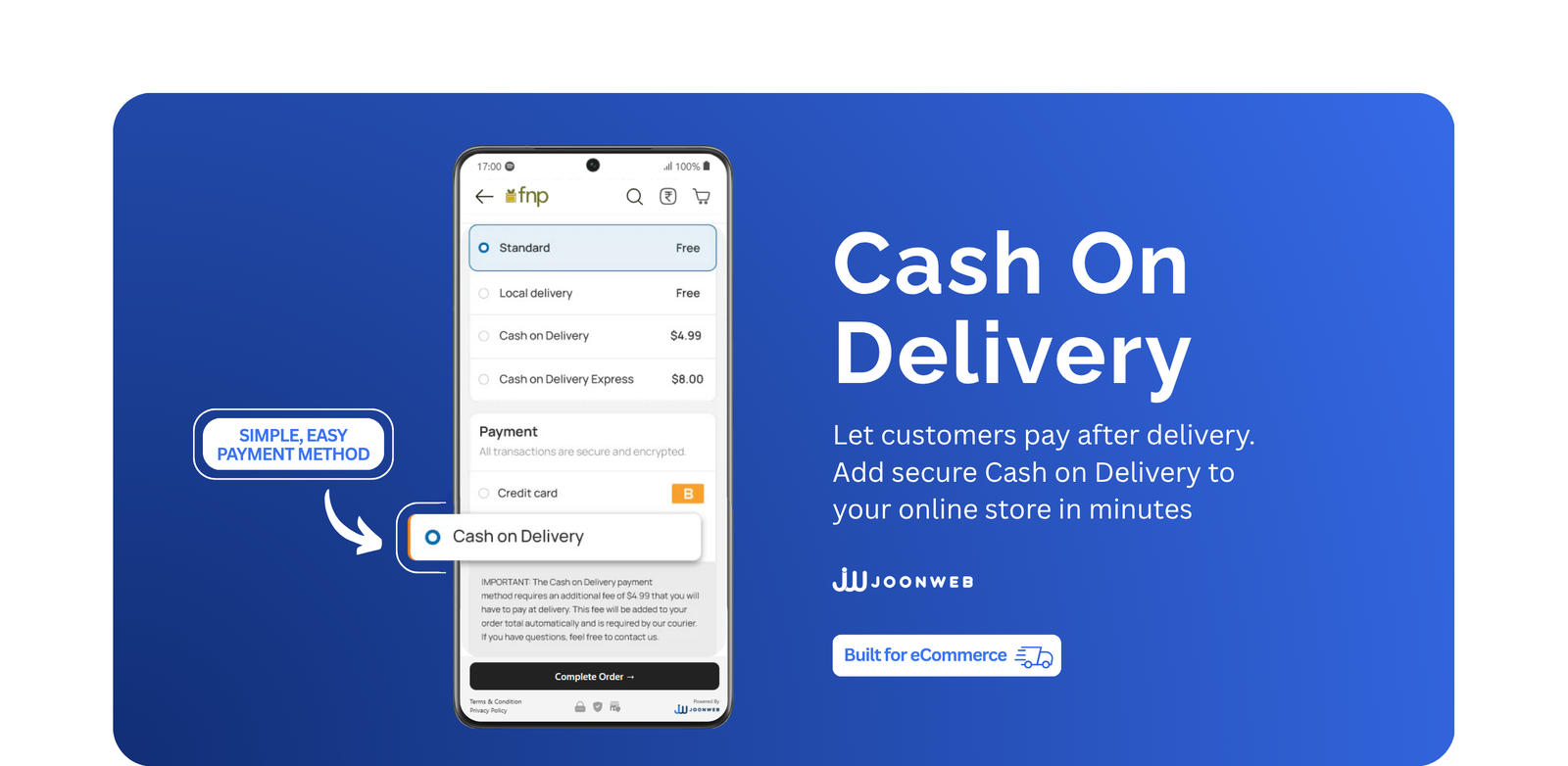 Cash On Delivery (COD)
