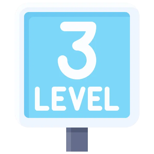 Level 3 is about 2 hours.