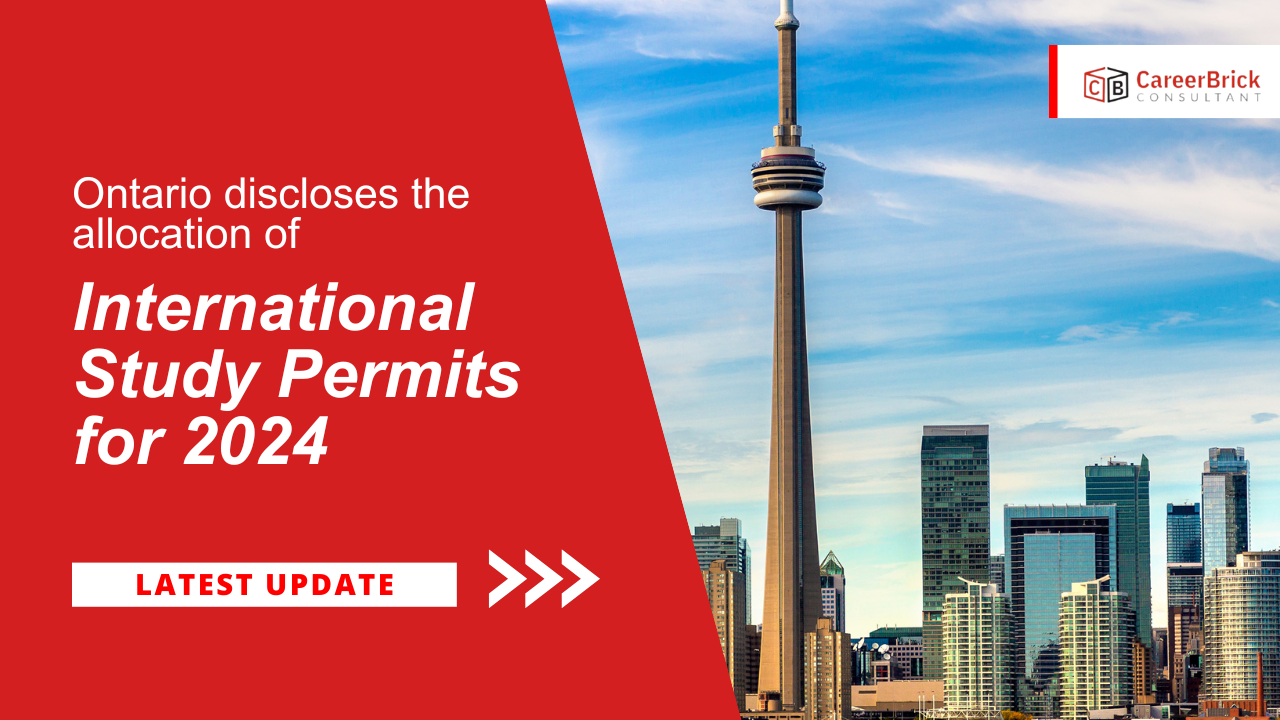 Ontario discloses the allocation of International Study Permits for 2024