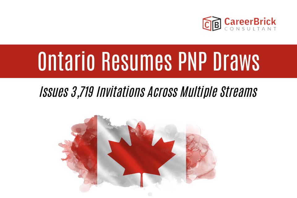 Ontario Resumes PNP Draws, Issues 3,719 Invitations Across Multiple Streams