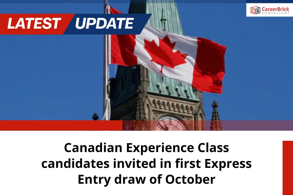 Canadian Experience Class candidates invited in first Express Entry draw of October
