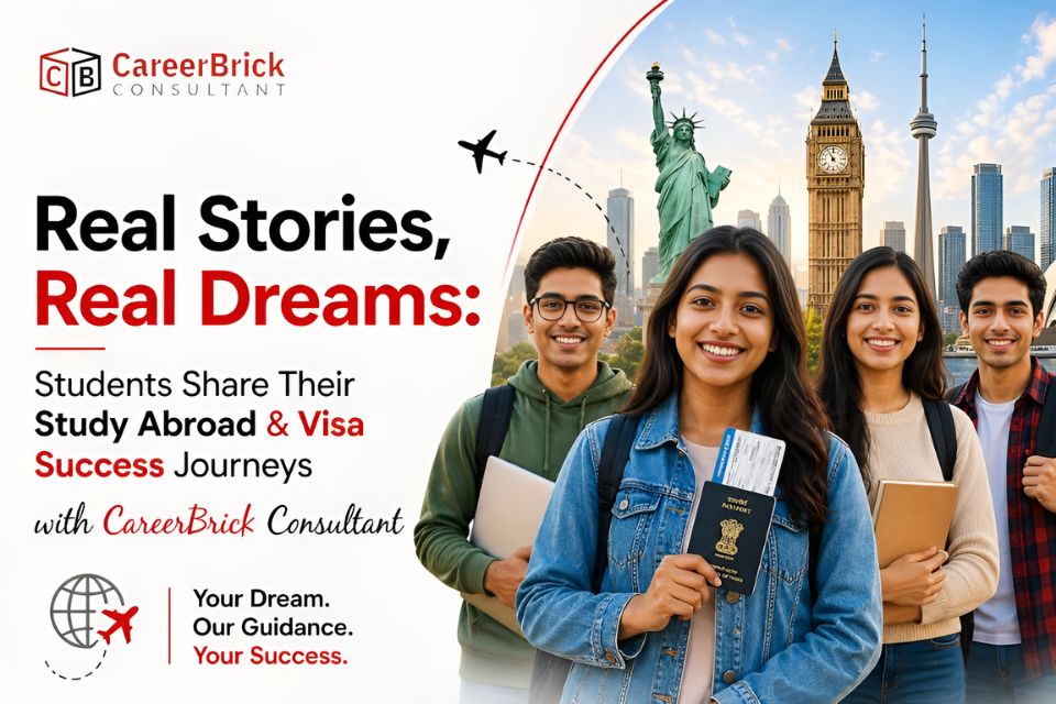 Real Stories, Real Dreams: Students Share Their Study Abroad & Visa Success Journeys with Career Brick Consultant