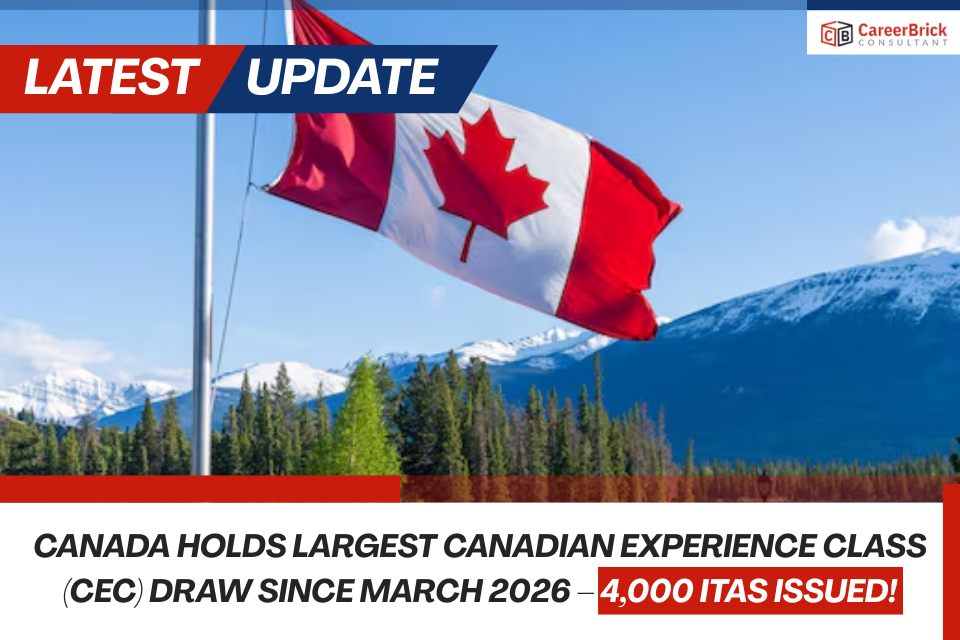 Canada Holds Largest Canadian Experience Class (CEC) Draw Since March 2026 4,000 ITAs Issued!