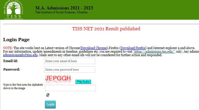 tiss net result- Photo Screengrab