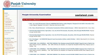 PUCHD Date Sheet 2021 Released For Online UG, PG Exams at puchd.ac.in, Hall Ticket Soon  