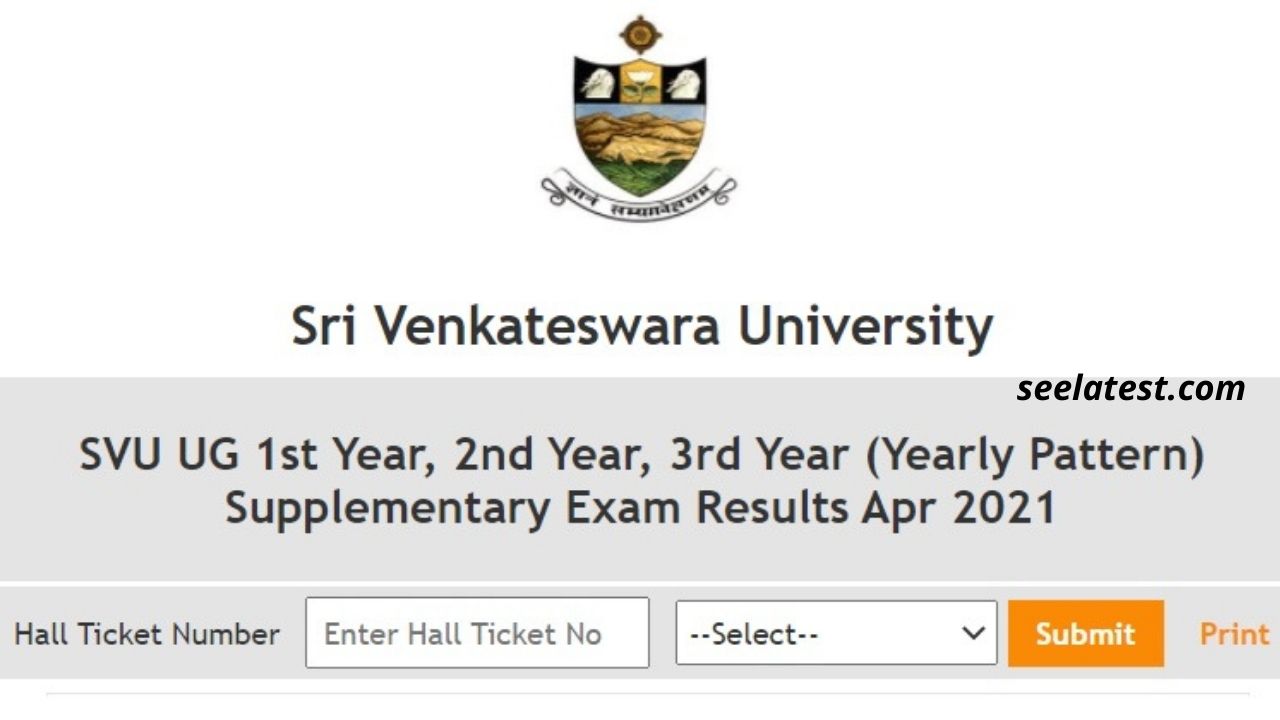 SV University Result 2021 Announced at svuniversity.edu.in, Check CBCS 3rd Sem Results Here – See Latest