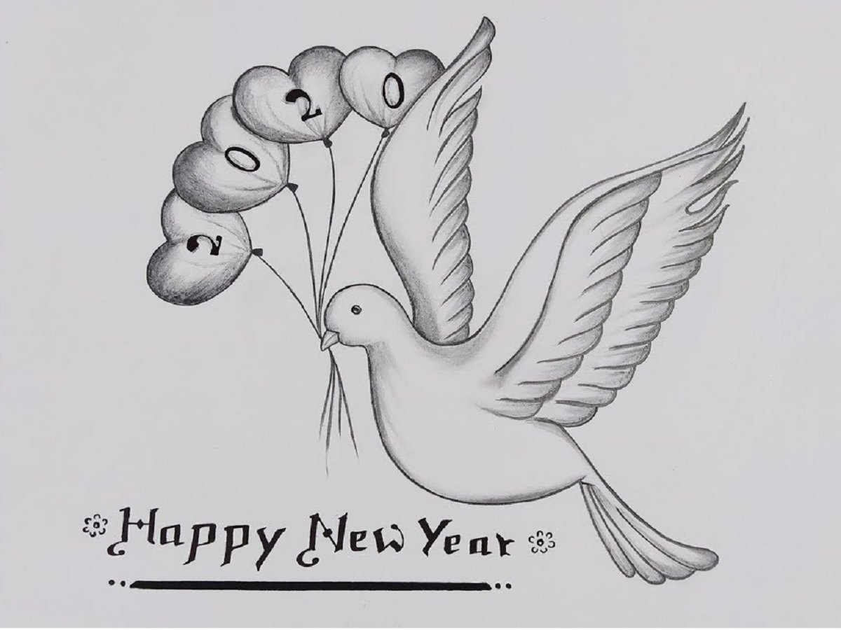 Happy New year 2024 Drawing Easy #foryoubangladesh🇧🇩🇧🇩bangladesh #... |  TikTok-saigonsouth.com.vn