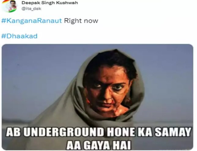 Dhaakad Movie Memes: Kangana Ranaut Starrer Becomes A Meme Fest After Dismal Box Office - See Latest