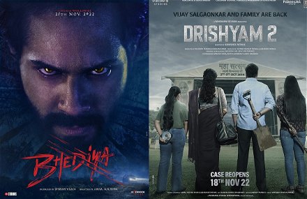Bhediya vs Drishyam 2 Box Office Collection: Ajay Devgn Starrer Miles Ahead Of Varun Dhawan's Horror Ride!