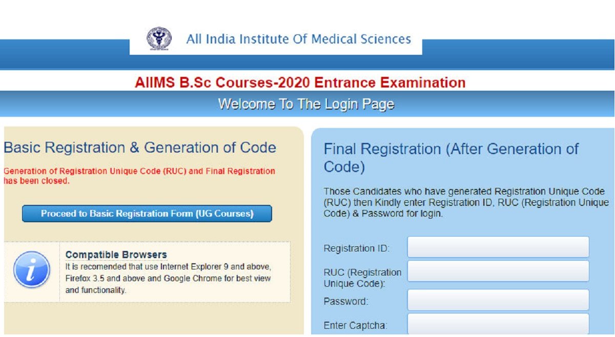 AIIMS Entrance Test Admit Card 2020 Out! Download MD/ MS/BSc, MSc/PBN