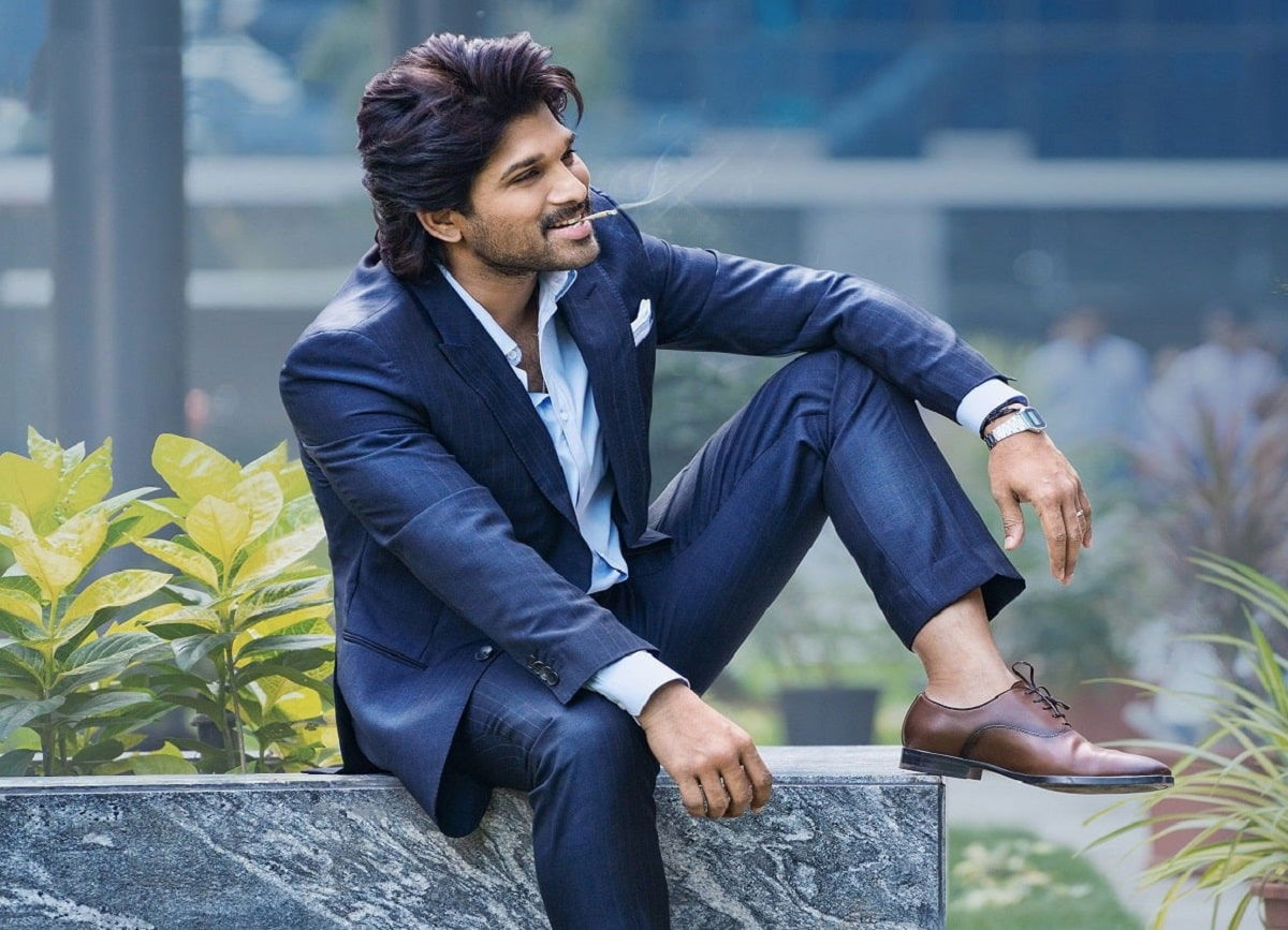 allu arjun check shirt