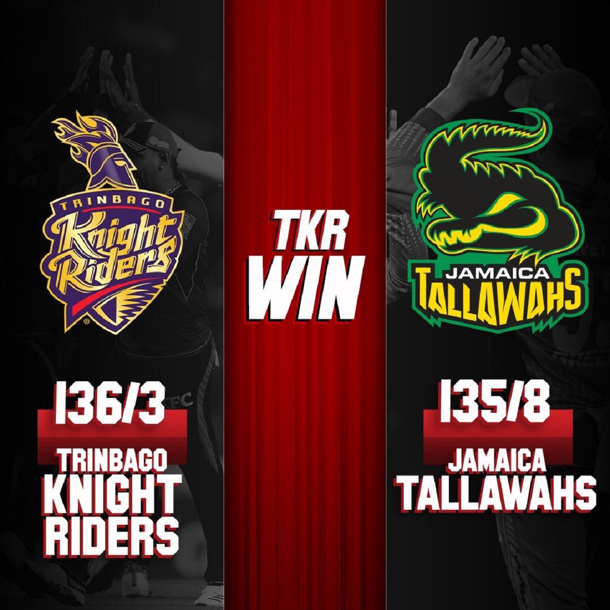 CPL T20 Trinbago Knight Riders vs Jamaica Tallawahs Match 6 Highlights: TKR defeat JT by 7 wickets  