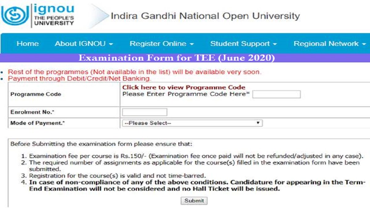 late fee of ignou assignment