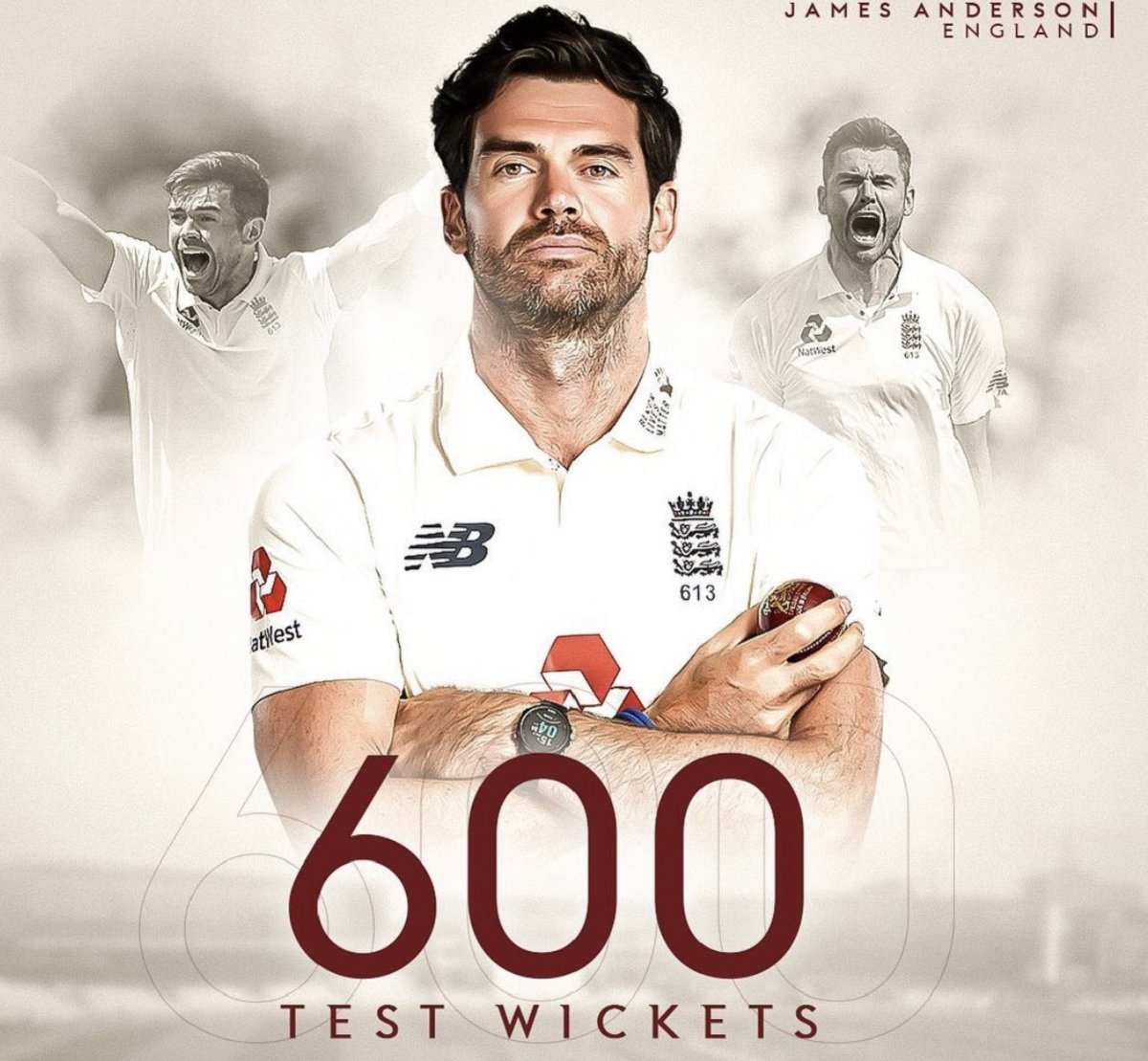 Jimmy Anderson becomes first fast bowler to reach 600 wickets in Test Cricket 