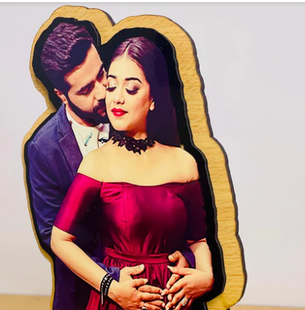 Personalized  couple gift Photo Wooden Table Top annivarsary gift 