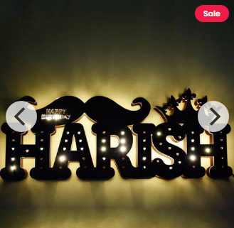 Customized Your Name Board Multicolor Led Image