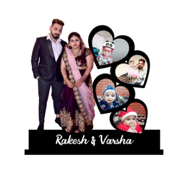 Personalized Gift Mdf | Cutout Heart Shape Water Resistant Photo Frame | Standee Valentine Day Gift | Customized With Your Photos Couple Photo... Image