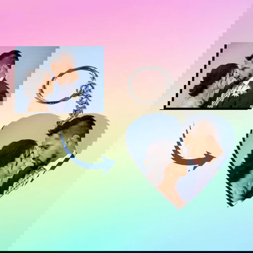 Custom Photo Keychain – Heart Shape Image