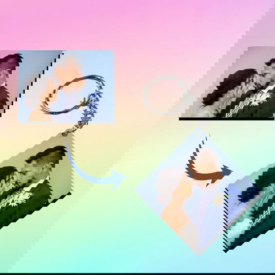 Personalized Photo Keychain – Square Image