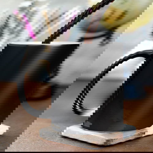  GiftsOnn Personalized Magic Mug – Custom Photo, Text, Logo | Heat Sensitive Color Changing Mug | Unique Gift for Birthday, Anniversary, Valentine’s Day |... Style Name:Modern