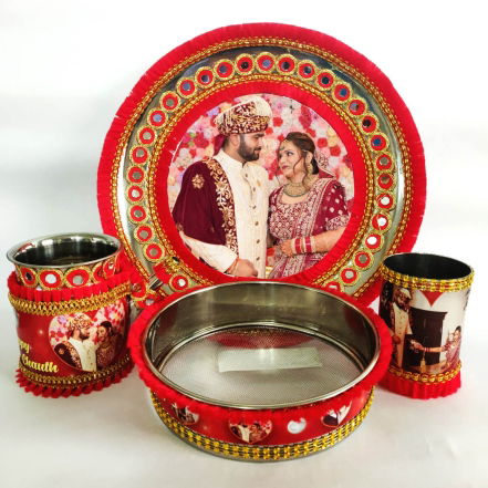 Karwachauth thali photo