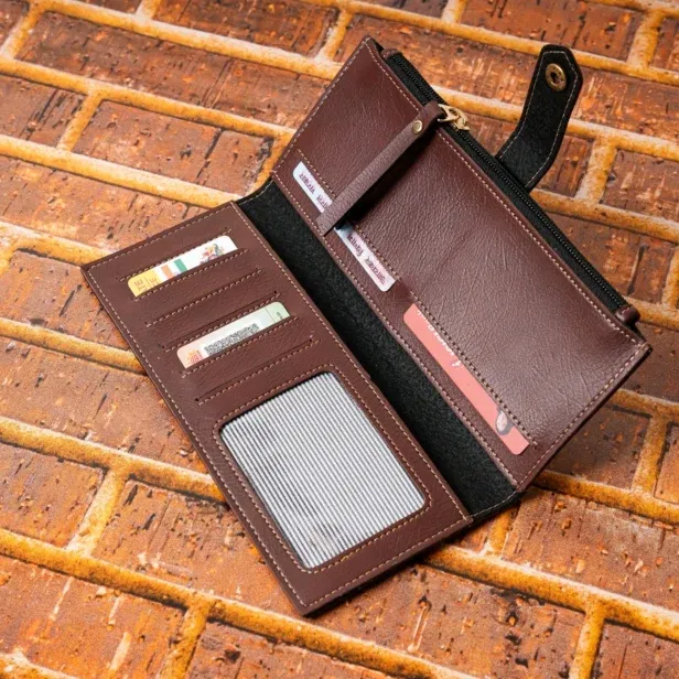 Personalized Leather Wallet – Fold Artistic photo printed Ladies wallet – Customized Wallet For Women Image 