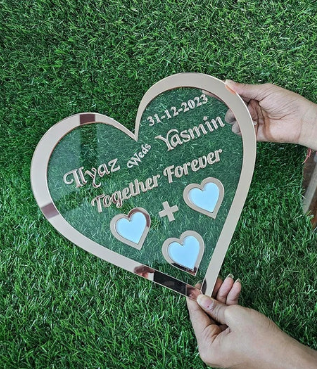 Customised Thumb Print Sign Wedding Frame Image