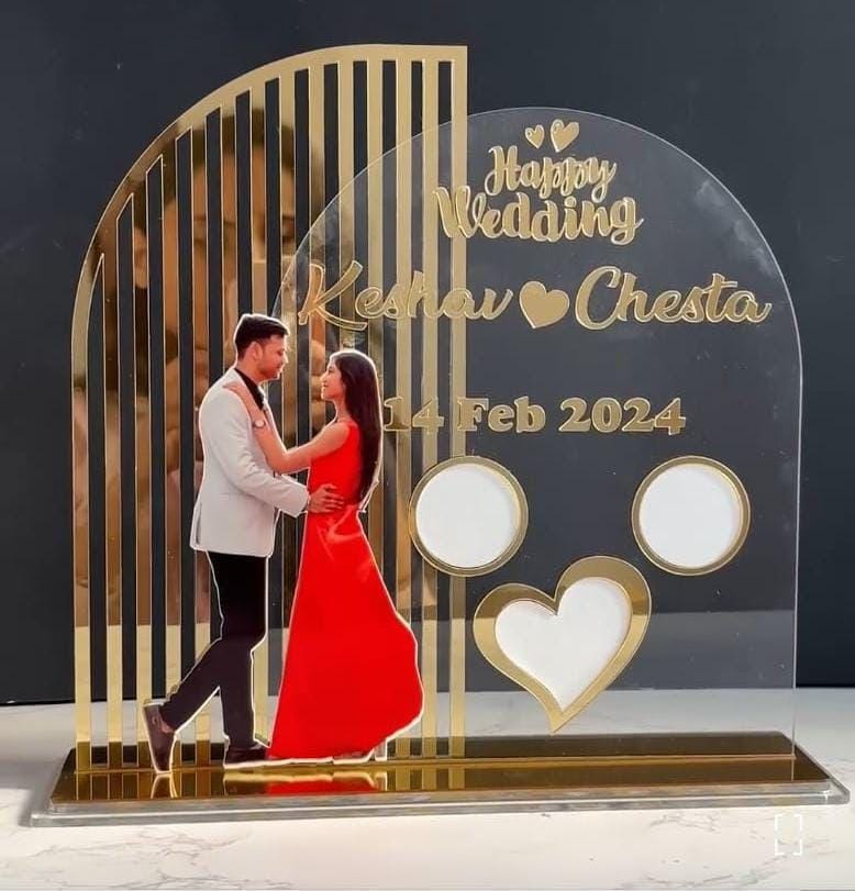 Customised Thumb Print photo Sign Wedding Frame Image