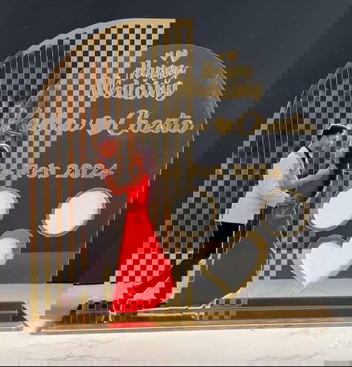 Customised Thumb Print photo Sign Wedding Frame Image