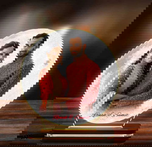 acrylic photo  table top  Image