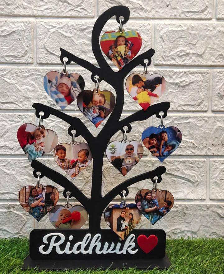 cusmized photo name tree family best gift  Image