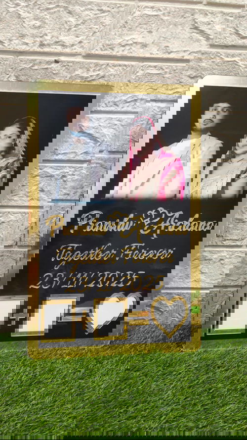 customised Thumb Print photo Sign Wedding Frame Image