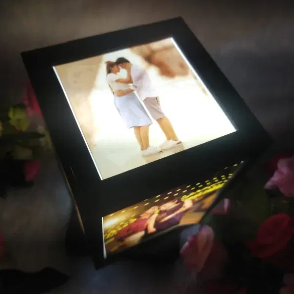 Customized Rotating Lamp annivarsary wedding birthday gift  Image 