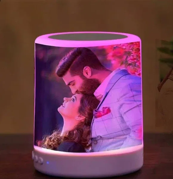 Personalised Bluetooth Speaker lamp  annivarsary birthday  love gift  Image 