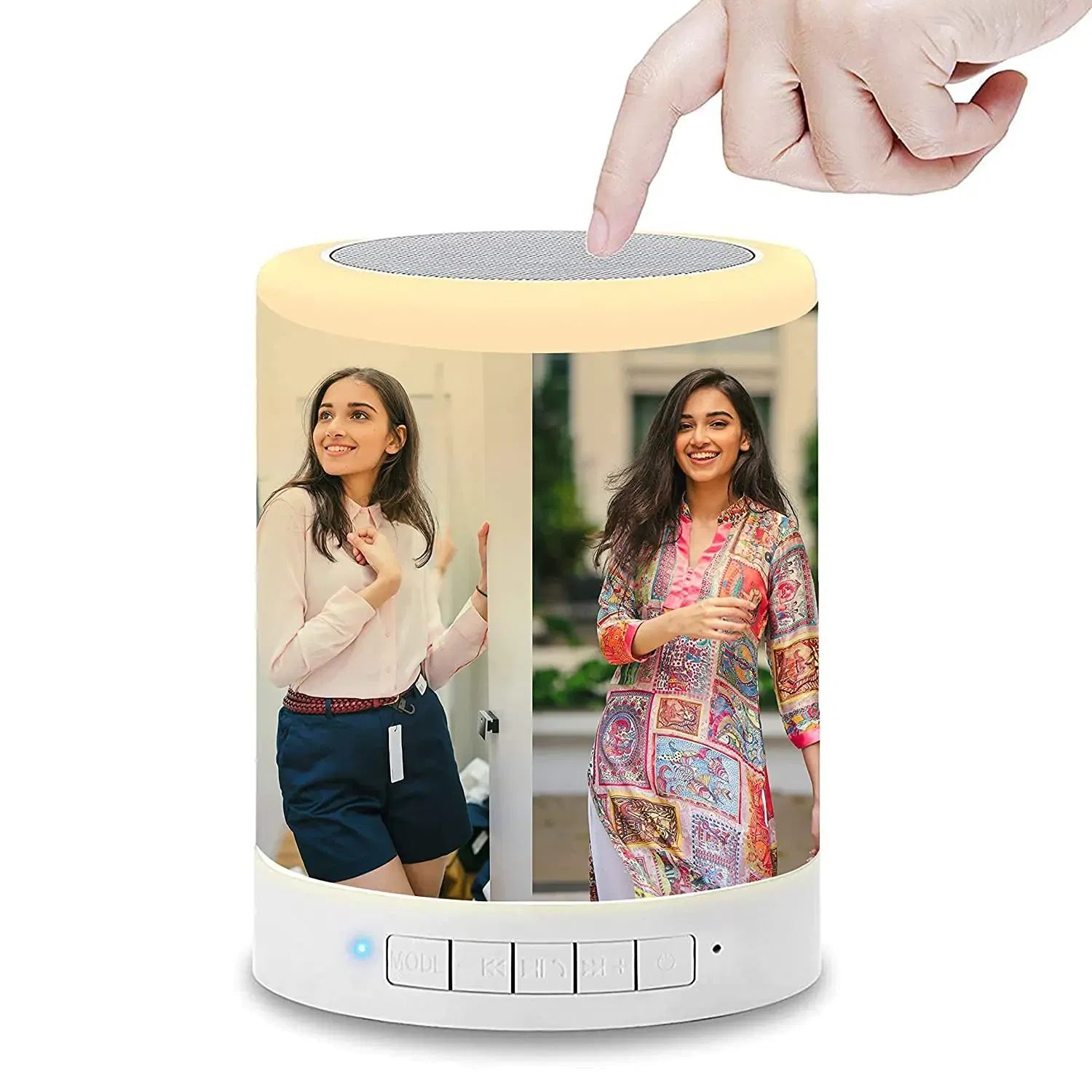 Personalised Bluetooth Speaker lamp  annivarsary birthday  love gift  Image