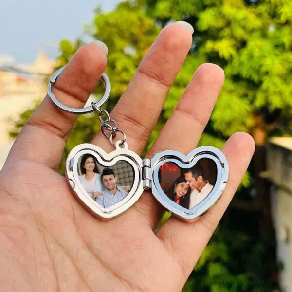 custmized Metal Heart Keychain best love gift  Image