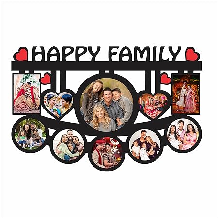 Anuman |Family Customized Photo Frame Personalised Photo Frame Gift | Customized Gifts for Birthday Customized Photo Frame with Name 12x18 inch… Image