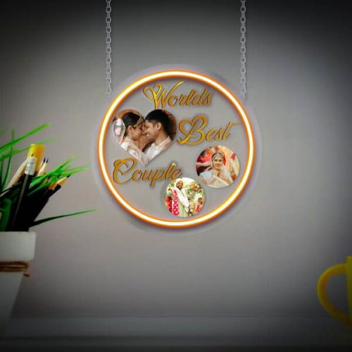 Customize Led Neon Frame wedding annivarsary gift  Image