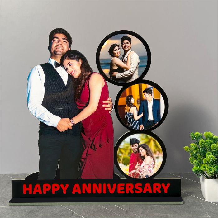 Photo Standy with 4 Photos and Message annivarsary  Image