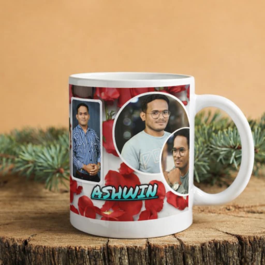 photo cup 3 photo  custmized photo cup  Image