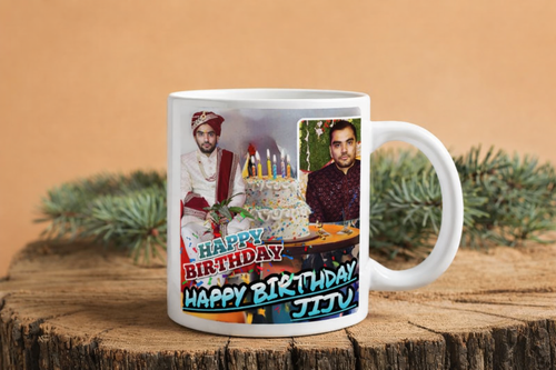 Birthday Gift Cup With Photo Image