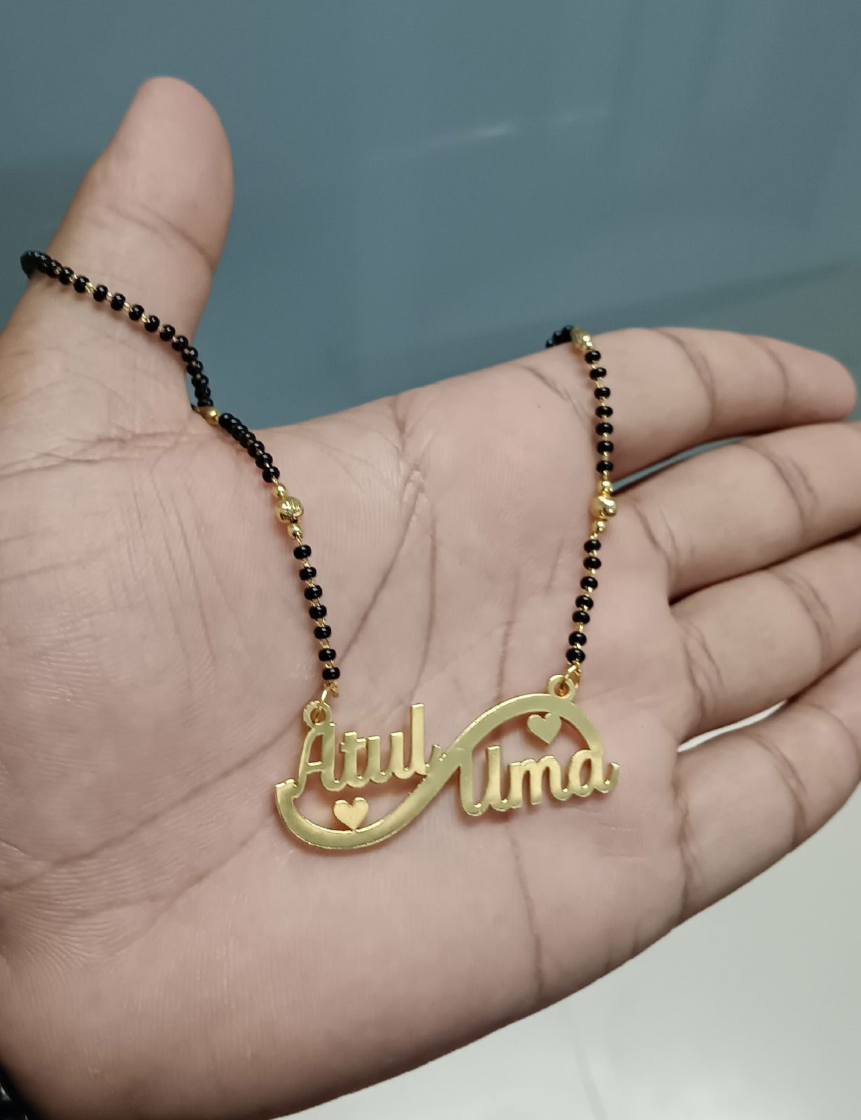 Double Name Necklace manglsutr Image