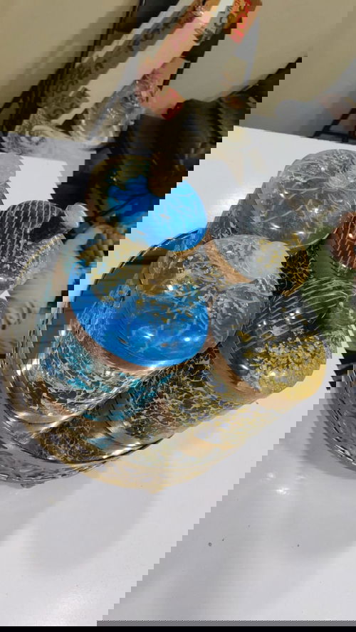 Resin glass jar Image