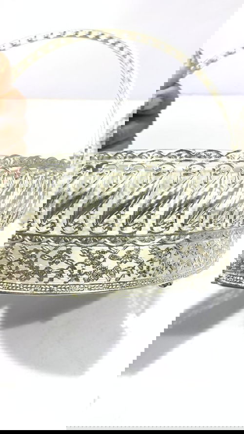 German silver handi basket Image