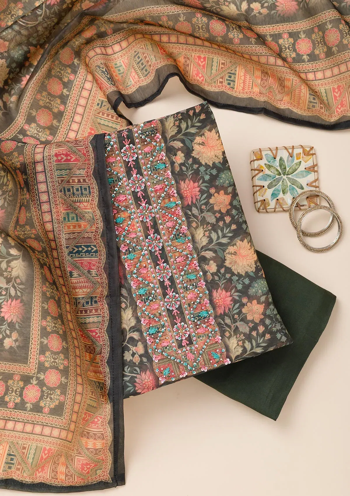 Unstitched Dress Material 