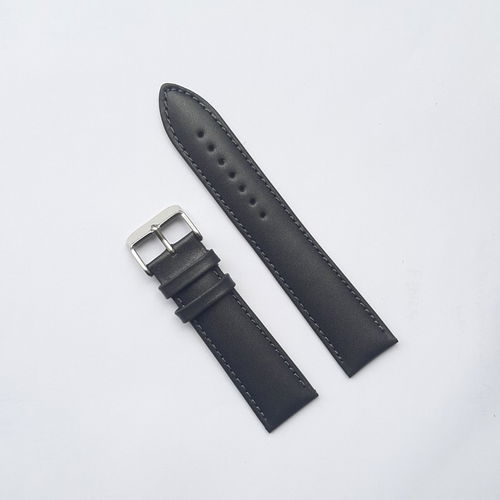 Misty Grey Leather Watch Straps 20mm 22mm 24mm Image