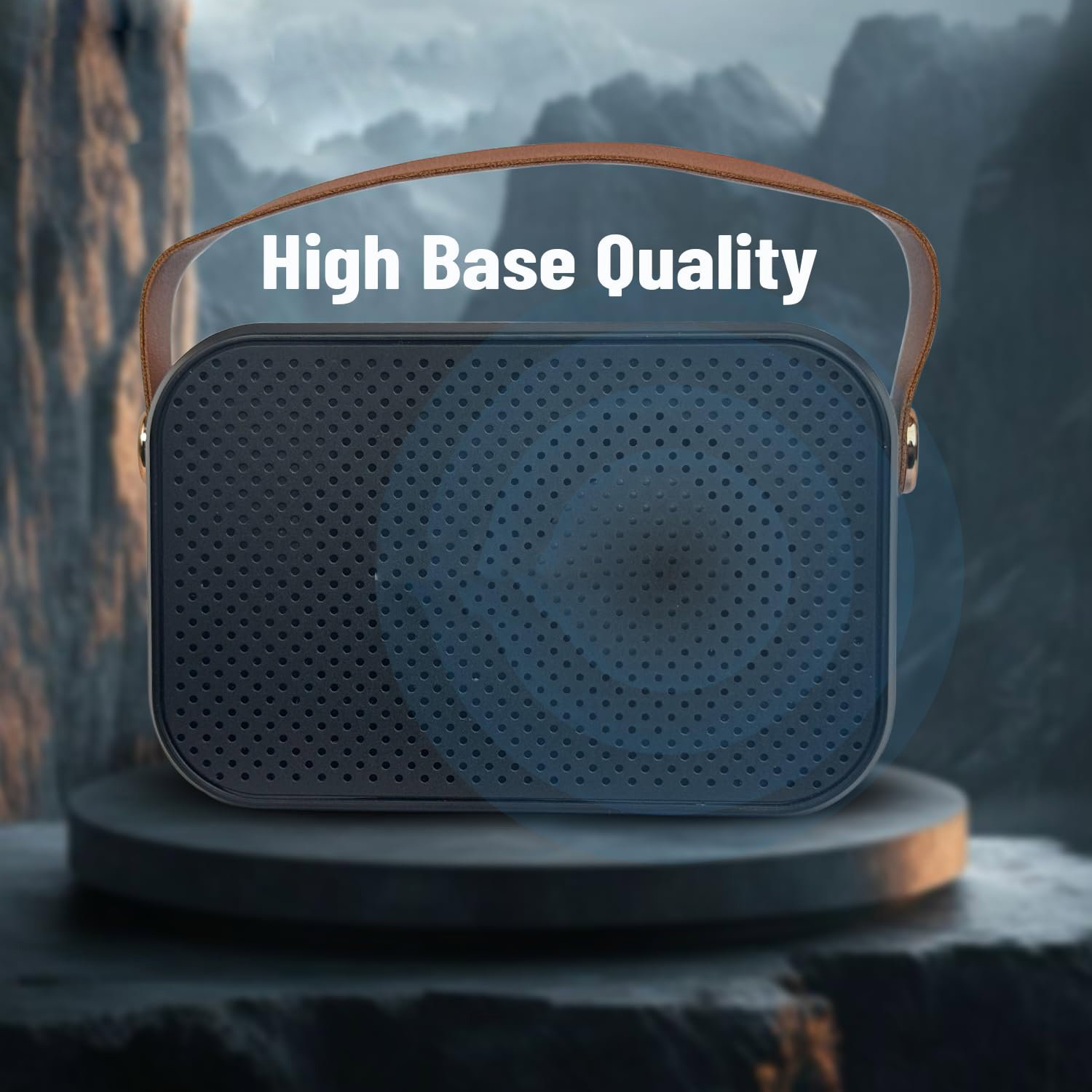 Retro Bluetooth Speaker with FM Radio - Vintage Style, Rose Gold Accents, Multi-Color, Portable Wireless Audio for Home & Travel Image 