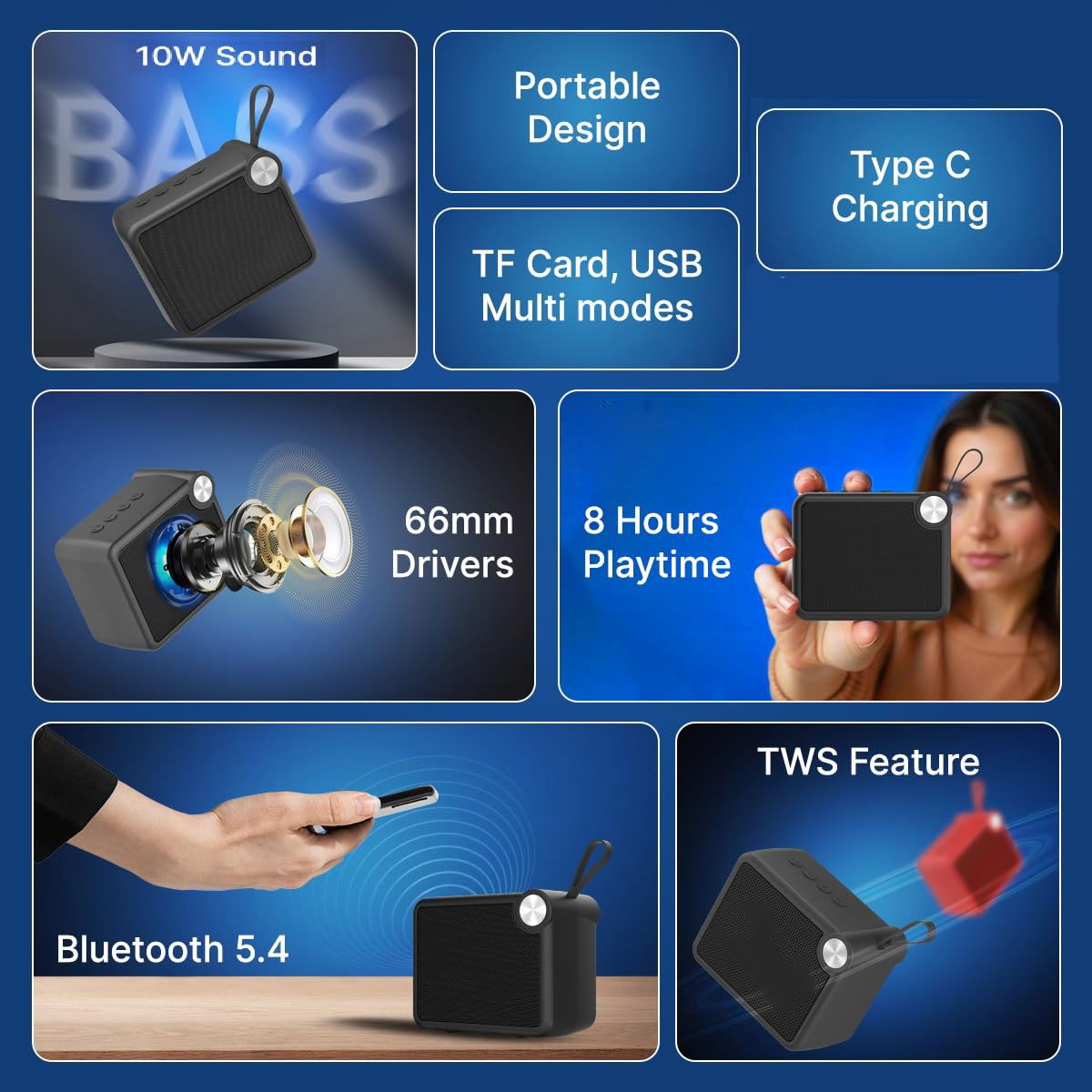 High Demanded Bluetooth Portable Speaker with Loud Sound, Speaker & Music Player