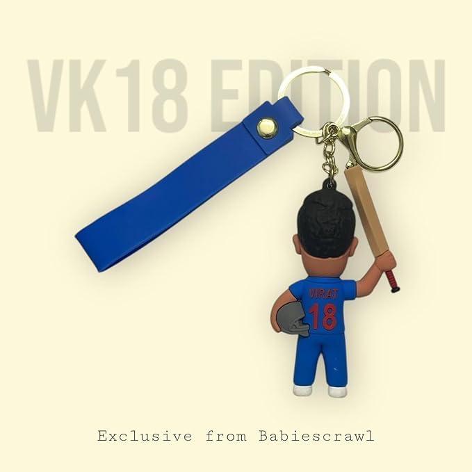 Virat Kohli Keychain 3D Silicon For Virat Kohli’s Die Hard Fan