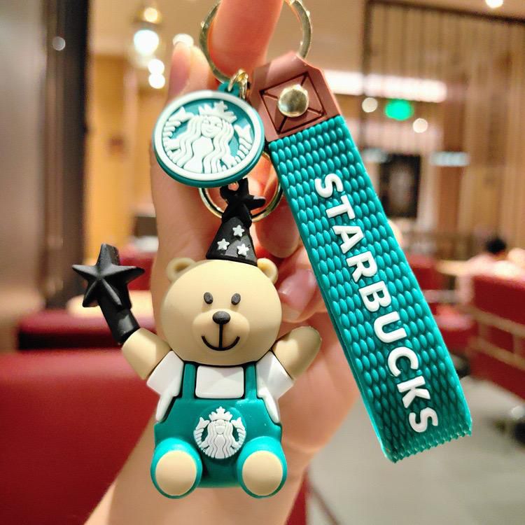  Keychain Double Pendant Keyring for Car, Bike, Office Home Keychain Home Key Student Bag 3D Astronaut Keychain Keyring for Kids Boys Cartoon Silicon Keychain Image